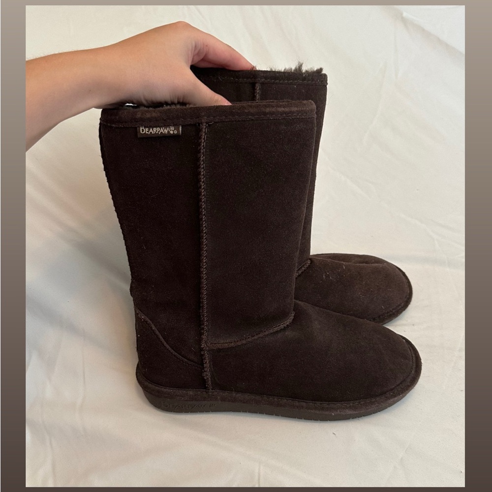 BearPaw Dark Brown Winter Boots